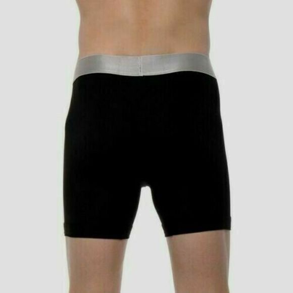 Calvin Klein U2719001 Men's Size Medium Black, Steel Microfiber Boxer Briefs - Picture 2 of 2